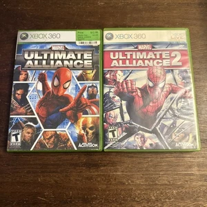 Pacchetto Marvel Ultimate Alliance 1 e 2 (Xbox 360) testato - autentico - Foto 1 di 5