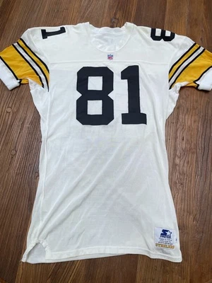 Camiseta de jogo autografada Pittsburgh Steelers 81 Charles Johnson toda costurada em números - Imagem 1 de 4