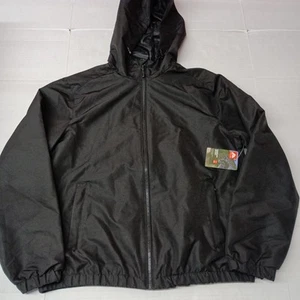 Ozark Trail Men's Size M (38-40) Black Zip Pockets Hooded Windbreaker Jacket NWT - Picture 1 of 12