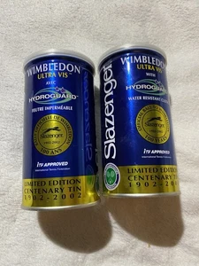 Vintage Slazenger Wimbledon Ultra VIS Ltd Edition Centenary Tin 2002 Tennisbälle - Bild 1 von 6