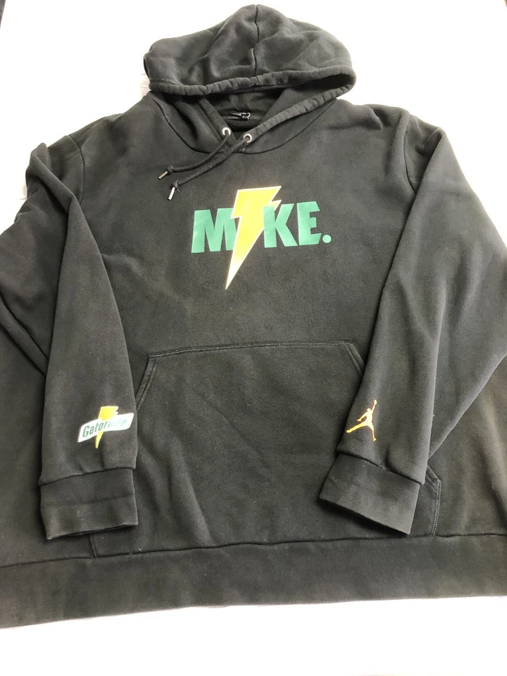 Sudadera con Capucha Jordan Para Hombres 4XL Negra Como Mike Gatorade Lightning Bolt Pullover Jumpman Foto 1 de 4