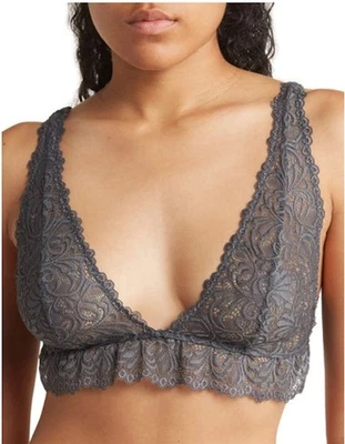 New honeydew M Remy Lae Hlater Bralette Dk Gray 112537 - Image 1 of 2