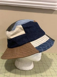 Denim Patchwork Cord Bucket Hat Gr. M/L - Bild 1 von 8