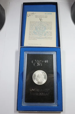 1881 CC Carson City GSA HOARD Silver Morgan Dollar $1 US Coin w Box & COA 57514V - Image 1 of 4