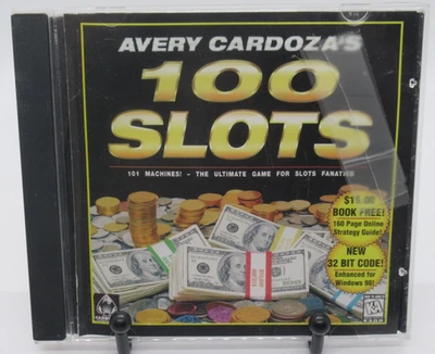AVERY CARDOZA'S 100 SLOTS PC CD-ROM GAME FOR WIN 98, 27 VARIETIES, 101 MACHINES - Image 1 of 2