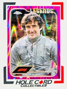 ALAIN PROST 2024 Topps Chrome Formula 1 F1 #190 Pink RayWave Refractor 36/75 - Picture 1 of 3