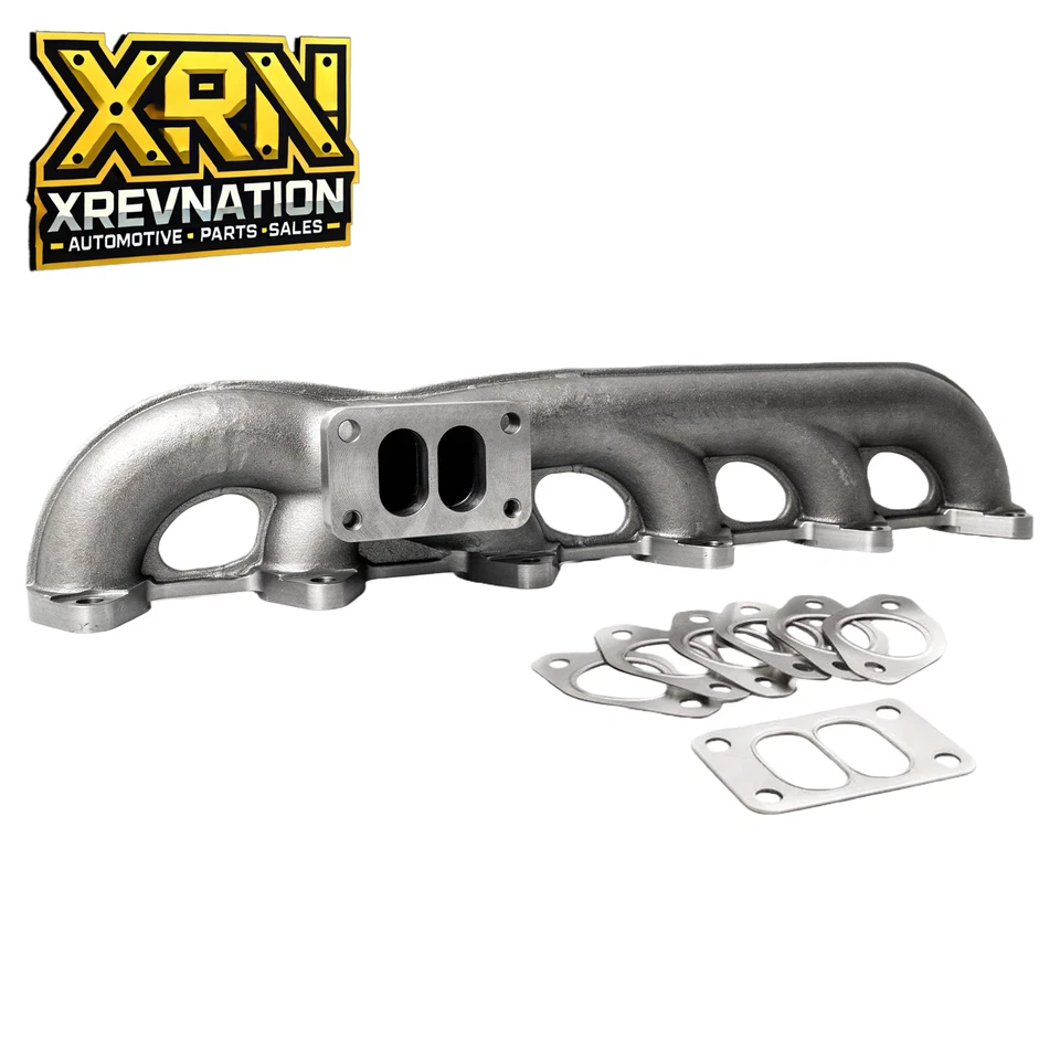 Colector de escape de alto flujo de acero inoxidable para Dodge Ram Cummins 2003-2007 5,9 L Foto 1 de 3