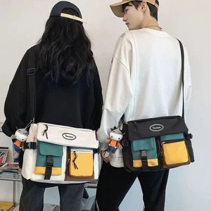 Nylon Nylon Crossbody Bag Adjustable Strap Outdoor Shoulder Pouch Boys - Picture 1 of 14