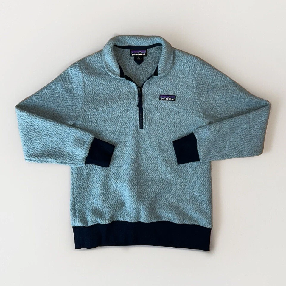 Patagonia Woolyester Fleece Pullover Blue Long Sleeve Women’s XS - Image 1 of 4