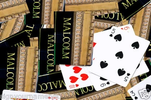 Personalized Playing Cards featuring MALCOLM in photos of actual signs - Picture 1 of 2