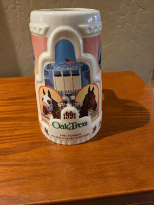 Taza de gres Oak Tree Stein 1992 - 1991 Major Stakes Winners 30 oz Foto 1 de 4