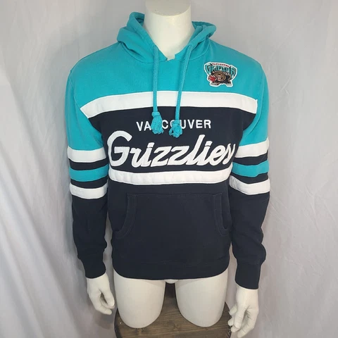 Vancouver Grizzlies Pullover Hoodie NBA Mitchell & Ness Hardwood Classics sz YXL Cover