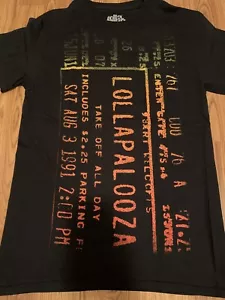 Maglietta da uomo Lollapalooza Show Ticket taglia S - Foto 1 di 3