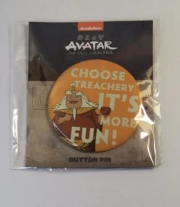 Avatar The Last Airbender Iroh Button Pin Culturefly Exclusive Aang Zuko Katara - Bild 1 von 3
