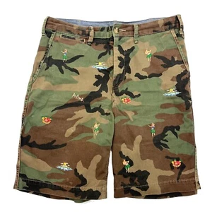 Polo Ralph Lauren Rugged Chino Shorts Surplus Camo Hula Mens 30 - Picture 1 of 3