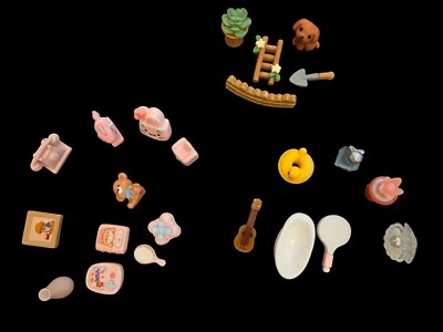 Muebles miniaturas para casa de muñecas 1:24 - Accesorios de dormitorio, baño y jardín Foto 1 de 4