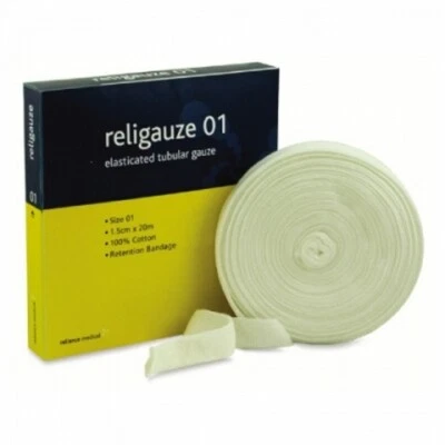 TUBULAR GAUZE BANDAGE SIZE 01 (1.5CM X 20M) - FOR SMALL FINGERS AND TOES - Image 1 of 2