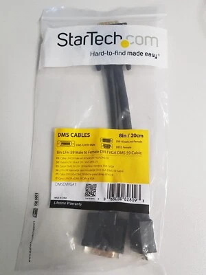 Startech DMS Kabel DMSDVIVGA 1 8" LFH 59 männlich zu weiblich DVI I VGA DMS 59 - Bild 1 von 4