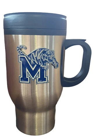 Memphis Tigers Stainless Steel 16oz Travel Mug by Great American Products-New Cover
