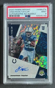 2020 Panini Mosaic Auto No Huddle Jonathan Taylor #ANH-JTA Rookie Auto RC PSA 9 - Picture 1 of 2