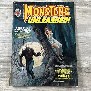 Monsters Unleashed #1 1st Appearance Solomon Kane Marvel Comics 1973 Werewolf - Picture 1 of 24