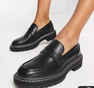 ONLY Damen Halbschuhe mit Kontrastnähten in schwarz Gr. 7.  UVP 48€. - Bild 1 von 12