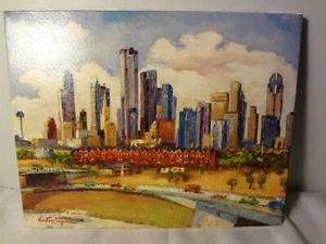 Cityscape Painting - Austin TX? - Signed - Picture 1 of 13