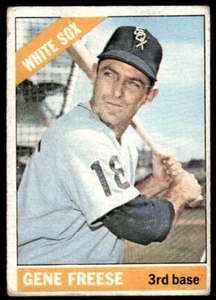 Gene Freese 1966 Topps #319 Medias Blancas de Chicago - Imagen 1 de 2