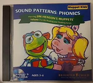 SOUND PATTERNS PHONICS: Jim Henson's Muppet Kids Volume 3 CD-Rom PC - Picture 1 of 6