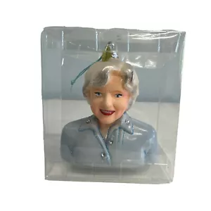 Ornamento natalizio Betty bianco dorato vetro bambina NUOVO top azzurro scintillante gli - Foto 1 di 16