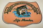 Vintage Bass North American Fishing Club Lifetime Member Embroidered Patch