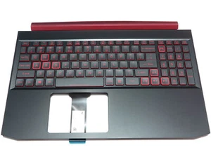 DO ACER Nitro 5 AN515-54 Palmrest Podświetlana klawiatura CZARNA GTX1050 - Zdjęcie 1 z 2