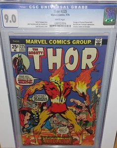 THOR #225 CGC 9.0 VF/NM WHITE PG 1ST APPEARANCE FIRELORD GALACTUS CAMEO BUSCEMA - Picture 1 of 2