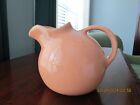 Vintage Franciscan Ware Tilted Ball Pitcher, Coral/Peach