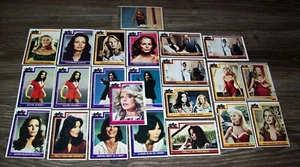 22 1977 Charlies Angels Cards & 1 Bionic Woman Card - Picture 1 of 6