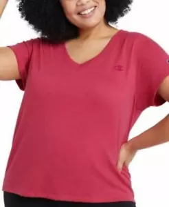 MSRP $25 Champion Plus Size Powerblend T-Shirt Pinky Dye Pink Size 1X - Picture 1 of 1