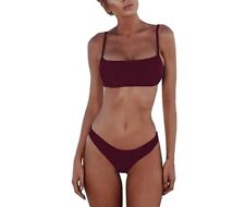 SUMMER MAE Bikini Set Size {XL} Padded/Brazilian Thong/High Waisted