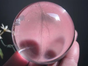 Bola de esfera de cristal de cuarzo rutilado verde natural A**308 g curación 011601 - Imagen 1 de 9