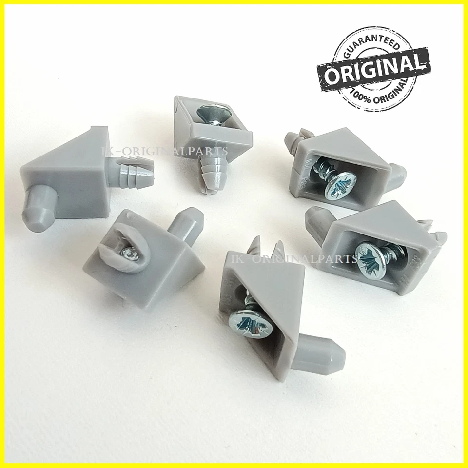 IKEA REGALSTÜTZEN PINS BEFESTIGUNGSHALTERUNGEN KOMPLEMENT PAX KLEIDERSCHRANK HELLGRAU - Bild 1 von 1