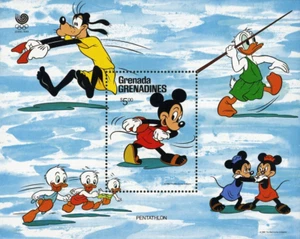 Grenada Grenadines #SGMS941a MNH S/S 1988 Seoul Olympics Pentathlon Mickey [948] - Picture 1 of 1