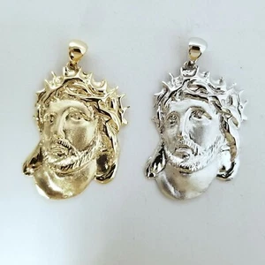 COLLAR JESÚS ORO BLANCO 14K Y ORO AMARILLO 14K - Imagen 1 de 9