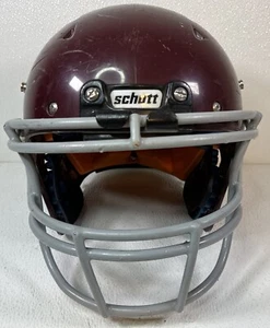 Schutt Recruit Hybrid - Youth Football Helmet, Youth Size Medium - Burgundy - Picture 1 of 8