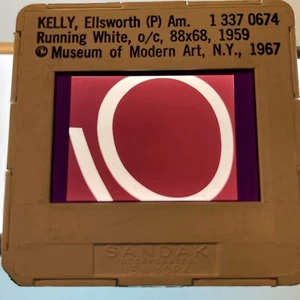 Ellsworth Kelly "Running White" 35mm Art Slide Color Field Hard Edge Painting - Picture 1 of 3