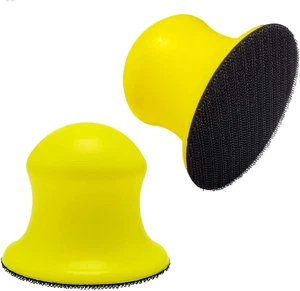 2 Pack 3" round Hand Sanding Blocks for 3 Inch Hook and Loop Discs Ideal for Woo - Picture 1 of 12