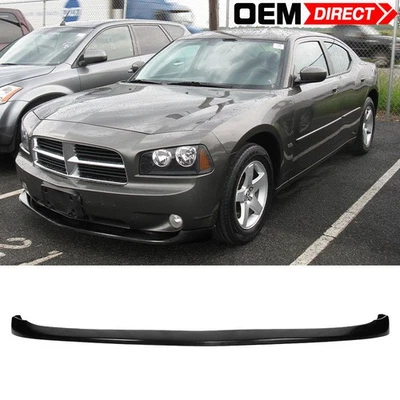 Fits 06-10 Dodge Charger IKON V2 Style Front Bumper Lip Lower Chin Spoiler PU Foto 1 de 4