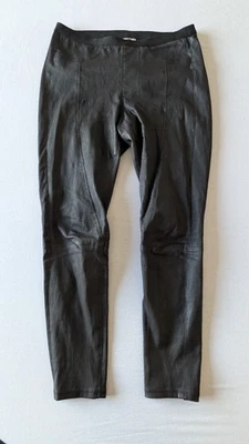 Helmut Lang Cuero Leggings Jeggings Pantalones Negro Cremallera Tobillo EE. UU. 6 UK 10 Foto 1 de 4