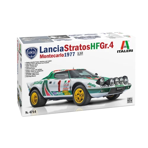 LANCIA STRATOS HF GR.4 RALLY MONTECARLO 1977 KIT 1 12 Italeri Kit Auto Modellino