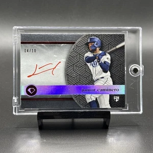2024 Topps Diamond Icons White Polychromatink Auto Junior Caminero Red Ink /10 - Bild 1 von 2