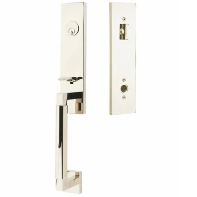 Emtek 4215HECLUS14 Hercules Smooth Monolithic Handle Set Front Entry Door Set - Image 1 of 4