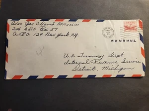 APO 129 LAKENHEATH, ENGLAND, UK 1956 Army Air Force Cover 2nd ADS - Bild 1 von 2